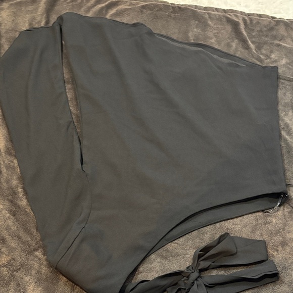 Dance & Marvel Slate Asymmetrical Bodysuit - Picture 8 of 8